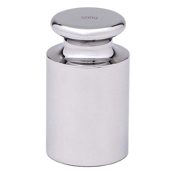 Globe Scientific Calibration Weight, 500g, OIML Class F2, includes ISO 17025: 2017 Cert. of Calibration GB-F2-500G-C - main